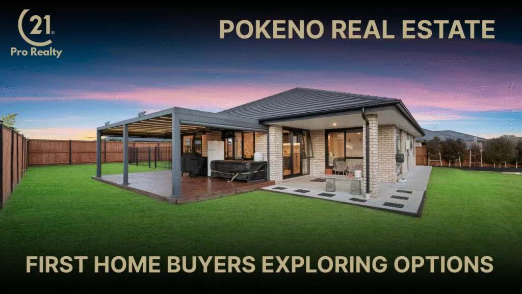 First home buyers exploring Pokeno real estate options